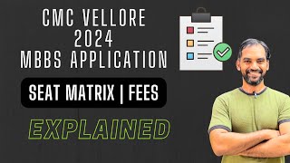 CMC Vellore 2024 Application explained 🌟 [upl. by Nyledaj894]