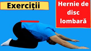 Exerciții de kinetoterapie pentru hernia de disc lombară  Ședința 2 [upl. by Sirak]