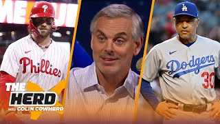 Dave Roberts is not to blame for Dodgers sweep Bryce Harper brings fun to playoffs  MLB  THE HERD [upl. by Efar]