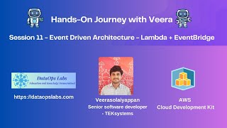 Session 11  HandsOn  Build Event Driven Architecture  AWS CDK  Lambda and EventBridge [upl. by Laden]