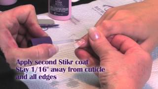 How to do a 4 week fill on Fiberglass amp Silk Nails [upl. by Eihtak655]