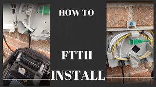 HOW TO INSTALL FTTH  Fiber to the home [upl. by Kimble]