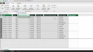 Excel Magic Trick 1299 Automatic Calendar Table in Data Model New in Excel 2016 [upl. by Ilyssa]