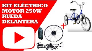 Motor 250W 36V Rueda Delantera para Triciclo o Bici Cambios Interno  Fotona Mobility [upl. by Ocirnor]