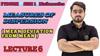 Mean Deviation from Mean  Measures of Central Tendency FYBCOM Sem 1  Mathematics [upl. by Gearard62]