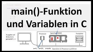 mainFunktion und Datentypen in C [upl. by Manoop]