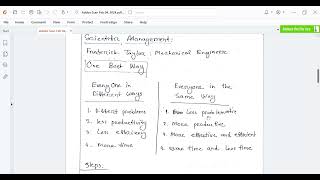 Chapter 1 8 Classical Approach Scientific Management [upl. by Vergil]