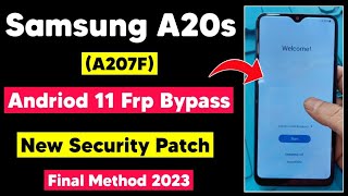 Samsung A20s A207F Android 11 Frp Bypass  Google Account Remove A20s Without PC  New Method 2023 [upl. by Anelrad]