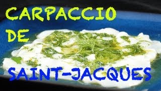 Carpaccio de coquilles SaintJacques [upl. by Nelly]