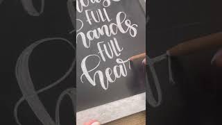 DIY Chalkboard lettering hack chalkart diy chalkboard handlettering calligraphy [upl. by Schonfeld]