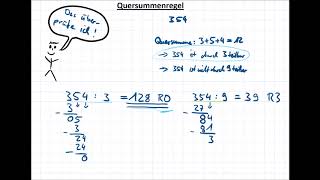 Quersummenregeln Teilbarkeitsregeln [upl. by Cire275]