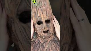 Groot wird zu … Groot 😂 DIY SFX Look tiktok shortsfeed makeup sfx groot guardiansofthegalaxy [upl. by Boggers]