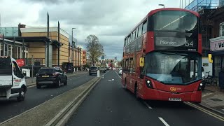 FULL ROUTE VISUAL Go  Ahead London Route 455 Purley Old Lodge Lane  Wallington Station [upl. by Aicenev230]