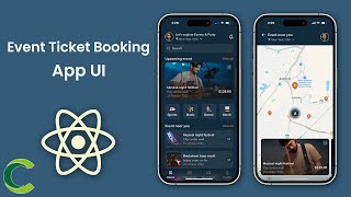 Event Ticket Booking App UI in React Native  EventHub [upl. by Mini]