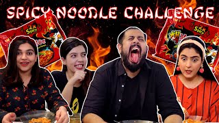 SPICY NOODLE CHALLENGE 🔥  2x SPICY  With Jazzy [upl. by Jennie720]