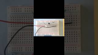 Touch sensor on Breadboard Simple breadboard projects for beginners shorts electronics viral [upl. by Puna]