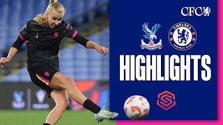 7 GOALS in the WSL  Crystal Palace Women 07 Chelsea Women  HIGHLIGHTS  WSL 2425 [upl. by Rusel]