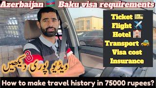 Azerbaijan 🇦🇿 EVisa 2024 For Indians and Pakistani’s Visa Flight Food Hotel Transport [upl. by Adnih396]