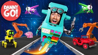 “Robot Energy” Toy Factory Adventure 🤖⚡️ Robot Dance Brain Break  Danny Go Songs for Kids [upl. by Moitoso990]