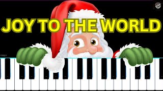 LEARN CHRISTMAS CAROL quotJOY TO THE WORLDquot SLOW EASY PIANO TUTORIAL [upl. by Atilrep]