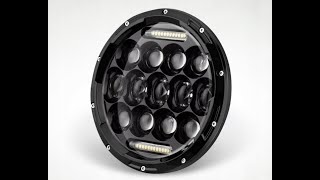 Uniwersalna lampa motocyklowa LED LED headlight Podłączenie [upl. by Milewski]