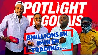 🇹🇬CE JEUNE A GAGNÉ 8 MILLIONS EN 1min GRACE AU TRADING AU TOGO  spotlightogolais [upl. by Anirdua]