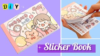 DIY Cute Sticker Book  How to make a sticker book at home  Handmade sticker book [upl. by Amyas741]