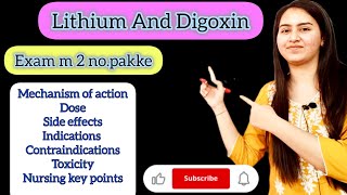 Lithium Digoxin k y points ate h exam m 💯 guaranteedDont miss these points 🙂dsssb [upl. by Bortz931]