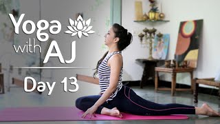 Yoga Poses – Back To Back  Day 13  Yoga For Beginners  Yoga With AJ [upl. by Macfarlane]