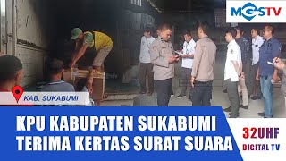 KPU KABUPATEN SUKABUMI TERIMA KERTAS SURAT SUARA PEMILIHAN GUBERNUR [upl. by Borchers796]