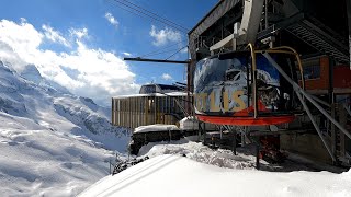 Scenic View from TITLIS Rotair  the worlds first revolving cable car  Engelberg Switzerland 🇨🇭 [upl. by Aurlie]