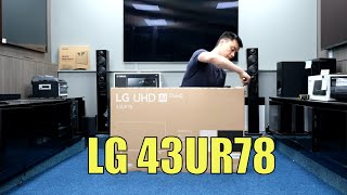 LG 2023 UR78 43quot Unboxing Setup Test and Review with 4K HDR Demo Videos 43UR78 [upl. by Arbua865]