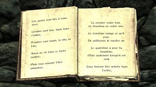 Skyrim  Comment résoudre lénigme des quatre totems de Volskygge [upl. by Elledoj]