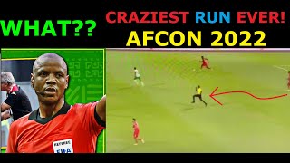 AFCON Referee Craziest Run EVER😱😱 [upl. by Nogaem]