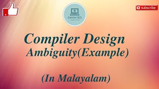 Part5  Ambiguity Example  Compiler Design [upl. by Nickles]