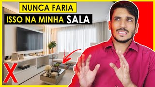 5 COISAS QUE EU AMO OU DETESTO EM SALA DE ESTAR E SALA DE JANTAR [upl. by Londoner]