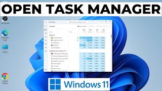 How to Open Task Manager in Windows 11 [upl. by Love]