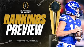 College Football Playoff Rankings PROJECTIONS BYU still in Top 10 after loss to Kansas [upl. by Gaves]