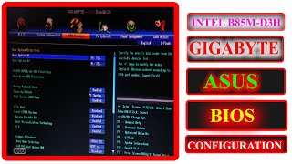 Gigabyte uefi bios configuration B85M D3H । motherboard bios setup windows 10 । bios setup windows 7 [upl. by Nyltyak]