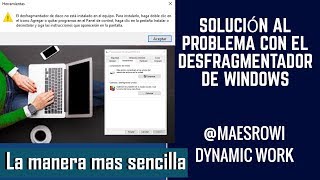 No puedo ejecutar el Desfragmentador de disco de Windows [upl. by Maury]