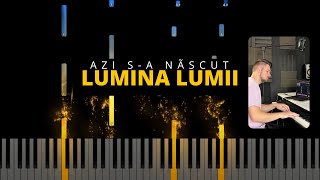 Azi sa nãscut Lumina Lumii  Revers  Betterland  Catalin si Ramona Instrumental Pian  Tutorial [upl. by Okir142]