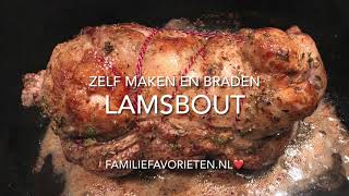 Recept lamsbout maken en braden [upl. by Lindsley]