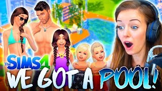 👙WE FINALLY GOT A POOL🏊 The Sims 4 26 🏡 [upl. by Oiram]