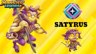 SATYRUS  Review  Soporte potenciador decente  Monster Legends [upl. by Leopoldine224]