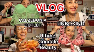 vlog LOUTLET CALZEDONIA NON DELUDE MAI UNBOXING ULTIME COCCOLE BEAUTY [upl. by Anayt871]