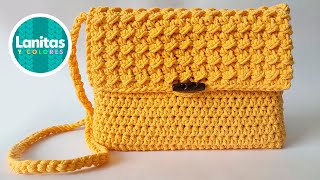 😍PRECIOSA cartera o bolso tejida a crochet paso a paso  Lanitas y Colores [upl. by Akired200]