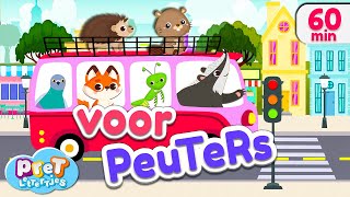 Voertuigen Dierengeluiden Boerderijdieren amp meer Pretlettertjes Kinderfilmpjes [upl. by Ettennyl53]