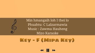 Mizo Karaoke  Zorema Khiangte  Min hmangaih loh I theilo  Key  F 🔴 Mizo Karaoke mizokaraoke [upl. by Linet]