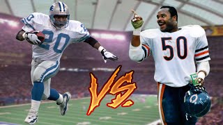 Barry Sanders vs Mike Singletary 1989 wk 3  RB vs LB Matchup [upl. by Furey133]