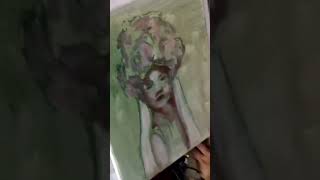 Timelapse Oil Painting Portrait oilpaintingportrait oilpainting [upl. by Annaxor]